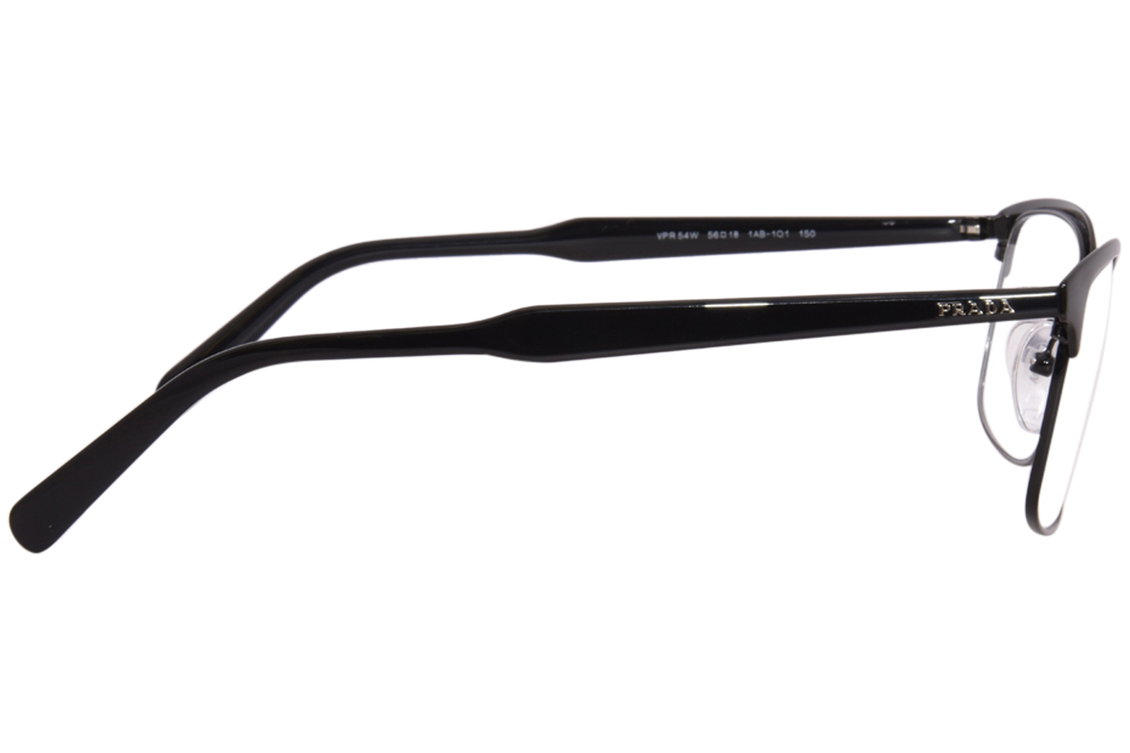 Prada PR 54WV 1AB1O1 Eyeglasses Men's Black Full Rim Rectangle Shape 54 ...