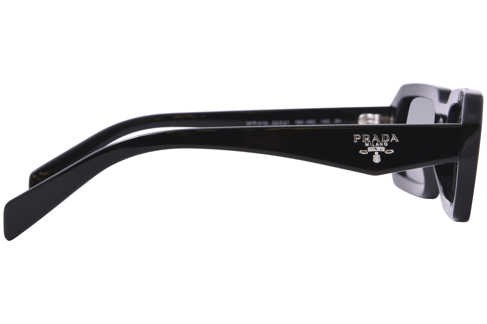 Prada PR A12S 16K08Z Sunglasses Women's Black/Dark Grey 52