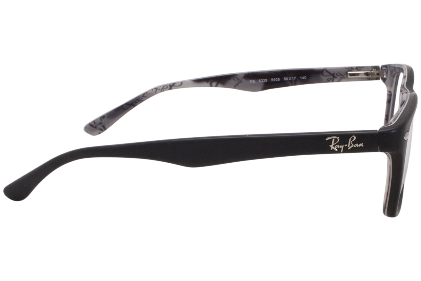 Ray 5405 Eyeglasses Women's Black/Camouflage Optical Frame EyeSpecs.com