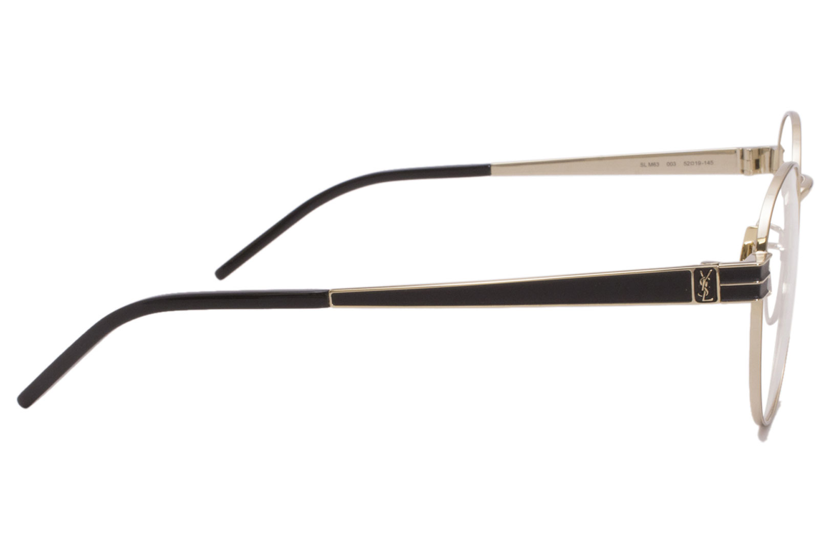 Saint Laurent Eyeglasses SLM63 003 Gold/Black 52-19-145mm