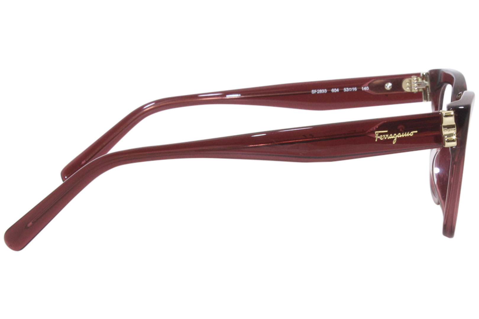 Salvatore Ferragamo Eyeglasses Women's SF2803 604 Burgundy