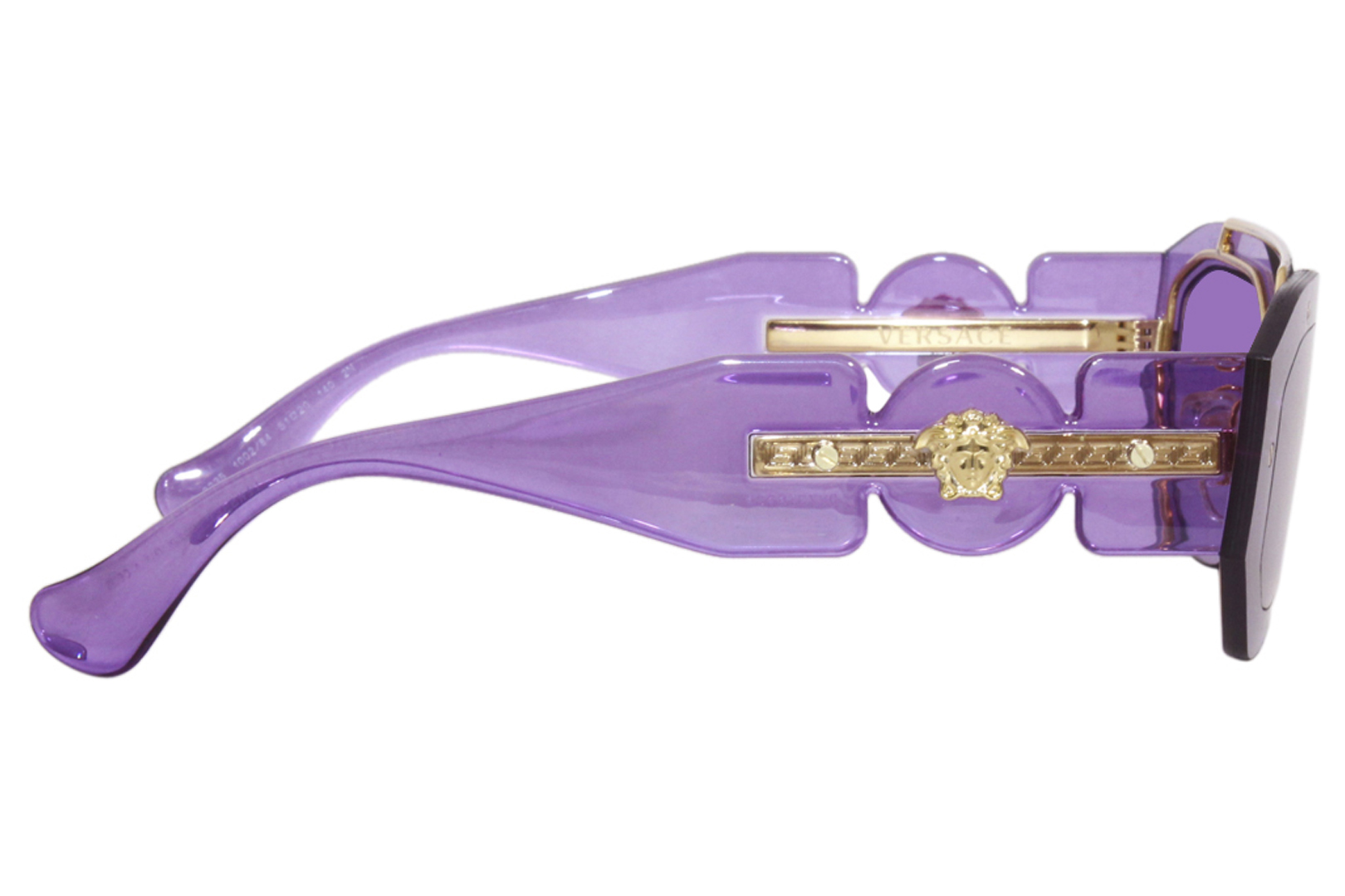 Versace 2235 1002/84 Sunglasses Violet/Violet Rectangle