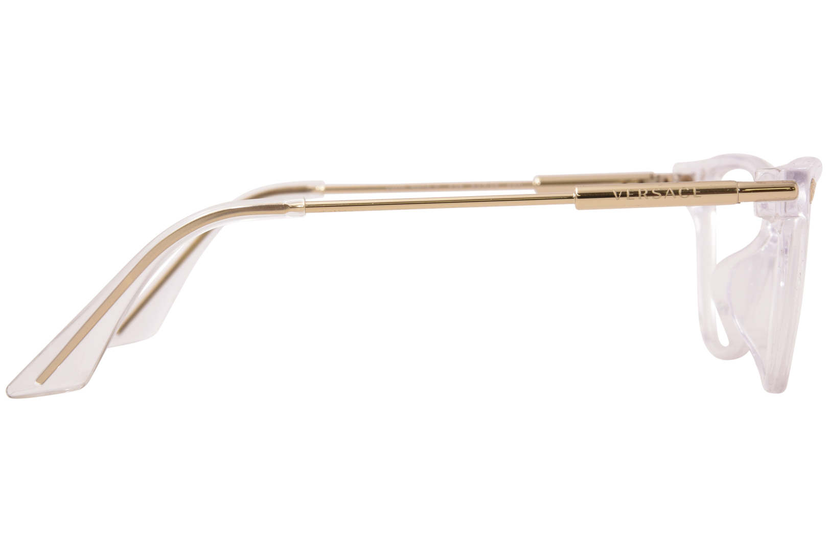 VERSACE キャットアイフレムメカネ VE3309 148 Amazon.com: Versace VE3309-148 Eyeglass Frame CRYSTAL w/DEMO