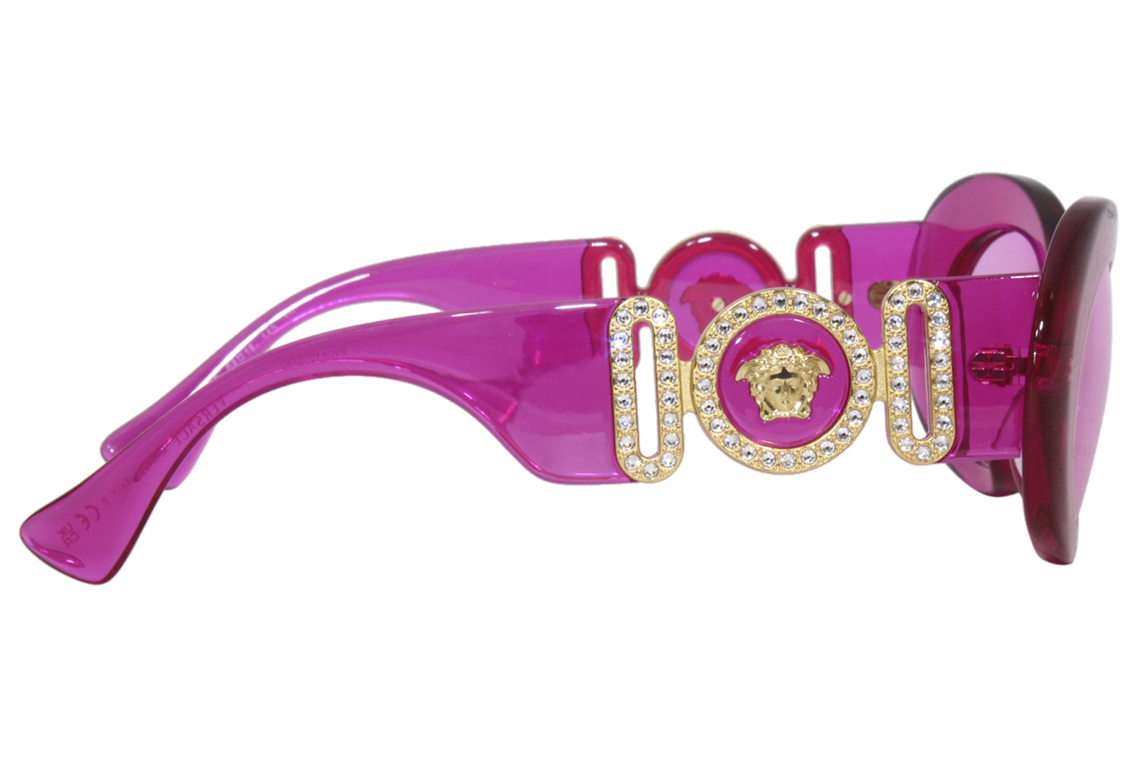 Versace VE4426BU 5334/5 Sunglasses Transparent Fuxia/Fuchsia