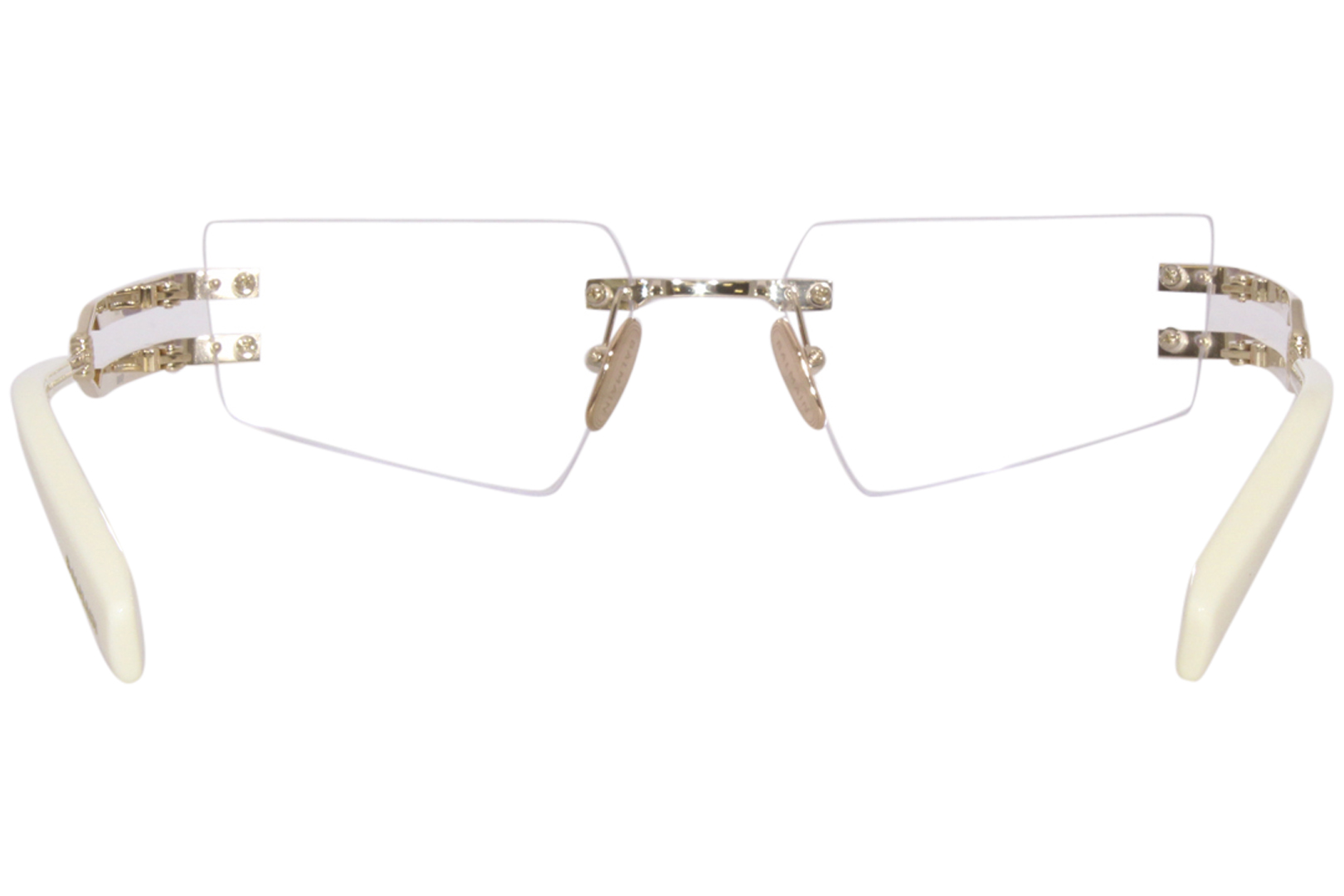 Balmain Fixe BPX-123C Titanium Eyeglasses White Gold/Bone