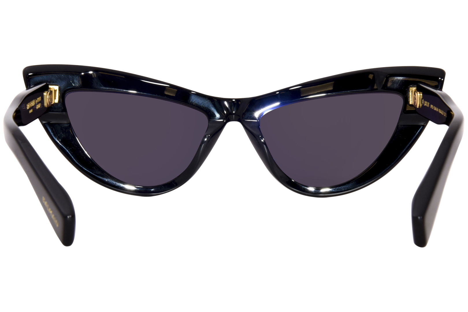 サングラス BALMAIN SS25 Woman SUNGLASSES (BPS-135A-54 A BLACK) Balmain Jolie BPS-135A Sunglasses Black/Gold/Grey Cat Eye 54