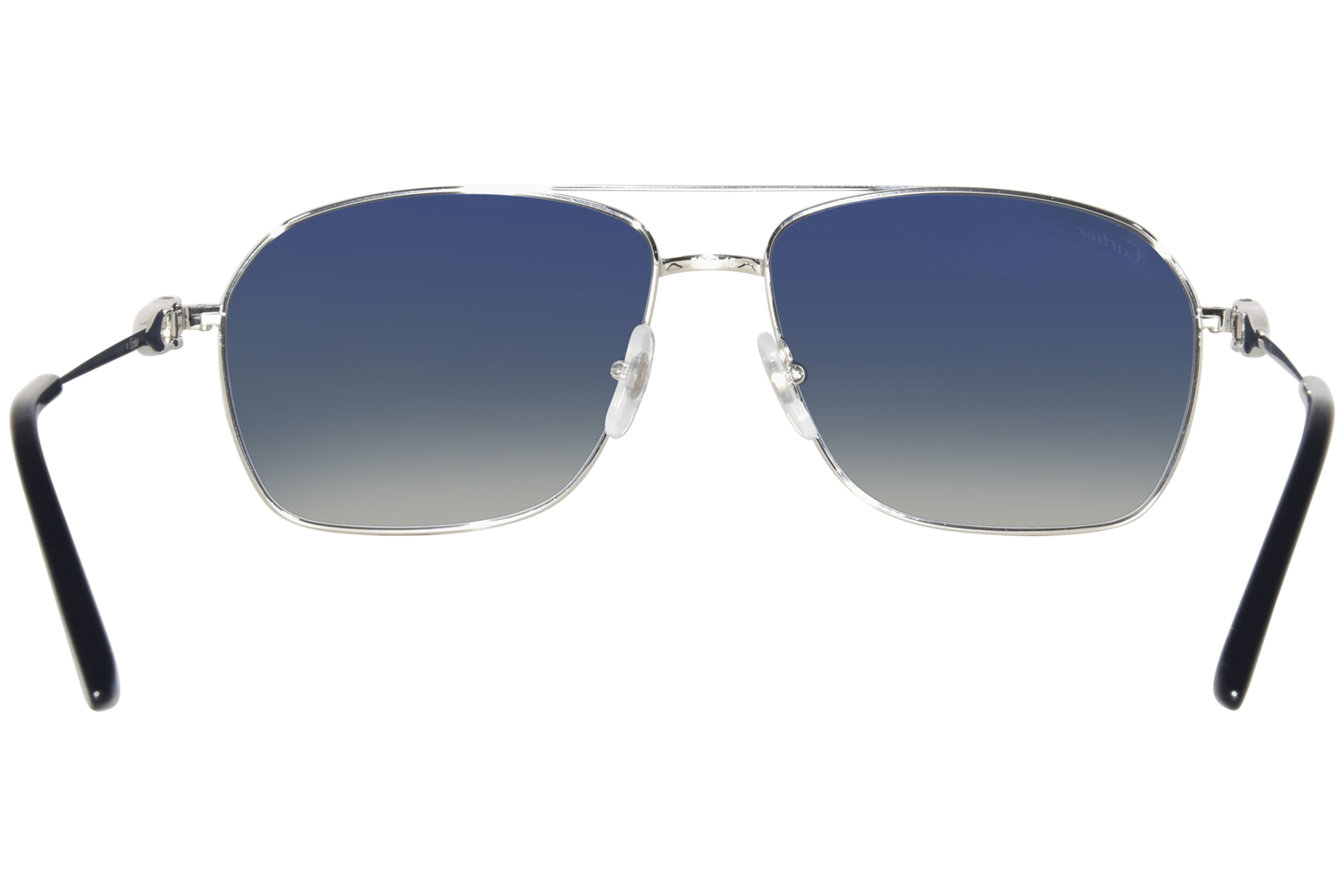 Cartier Core Range CT0306S 004 Sunglasses Silver/Blue