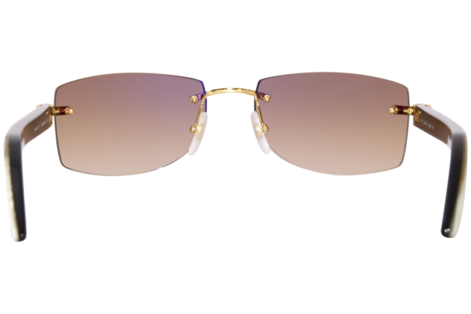 Cartier Rimlesssun CT0017RS 001 Sunglasses Gold/Genuine