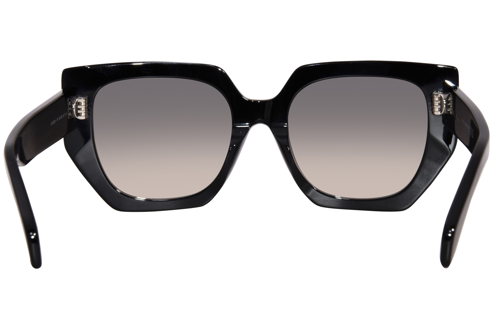 Celine CL40239F 01F Sunglasses Women's Shiny Black/Brown Gradient 55-20 ...