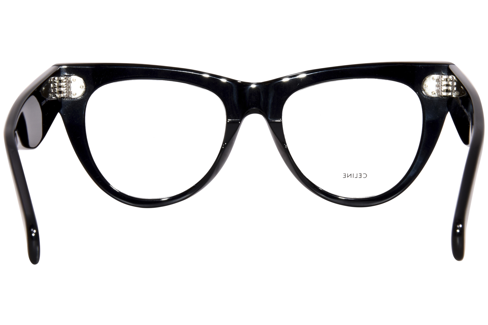 メガネ Celine Eyeglass Frame CL50079I 001 Black Square Celine CL50079I 001 Eyeglasses Men's Shiny Black Full Rim
