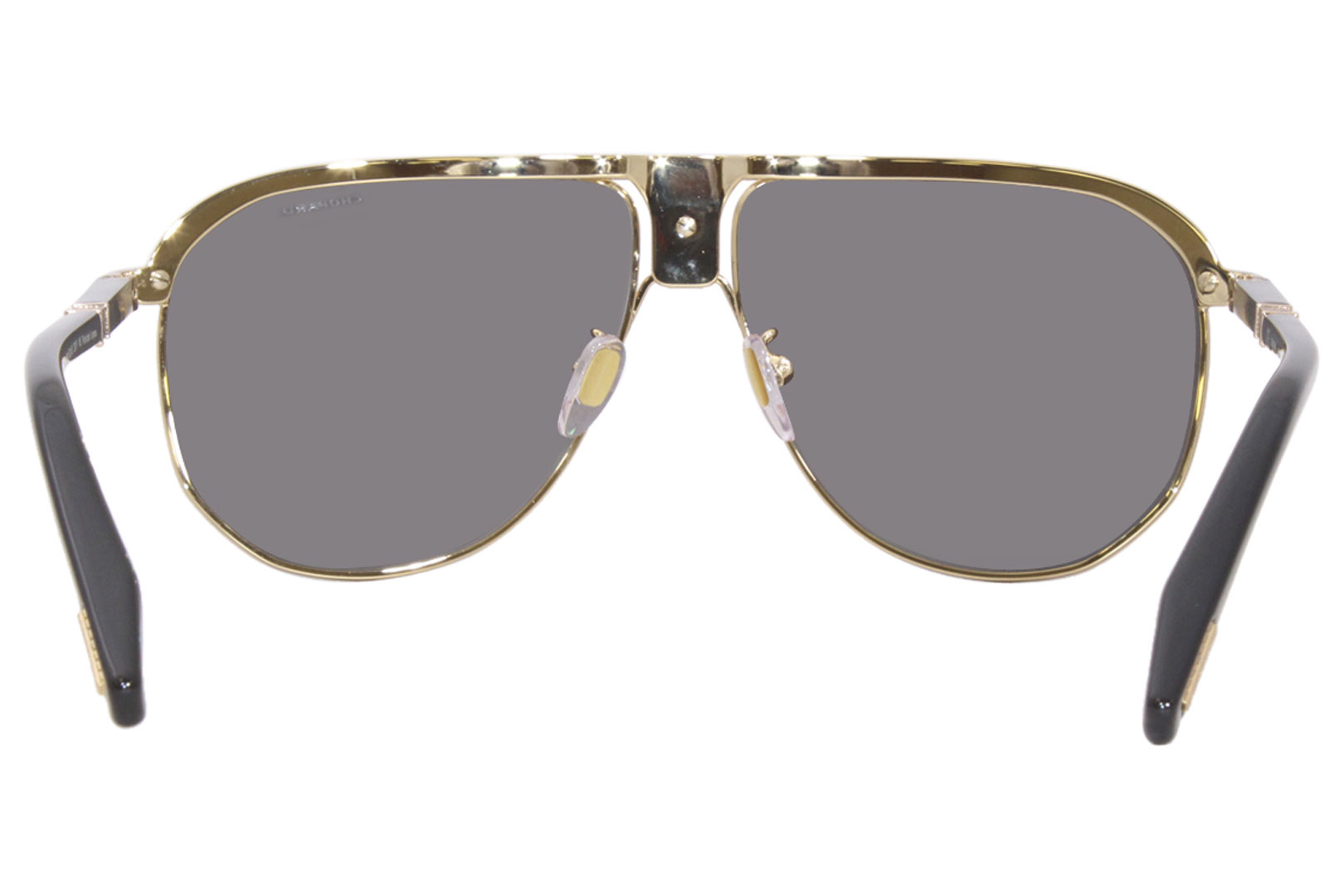 Chopard SCHF82 301P Sunglasses Women's Gold-Black/Polarized Grey Pilot ...