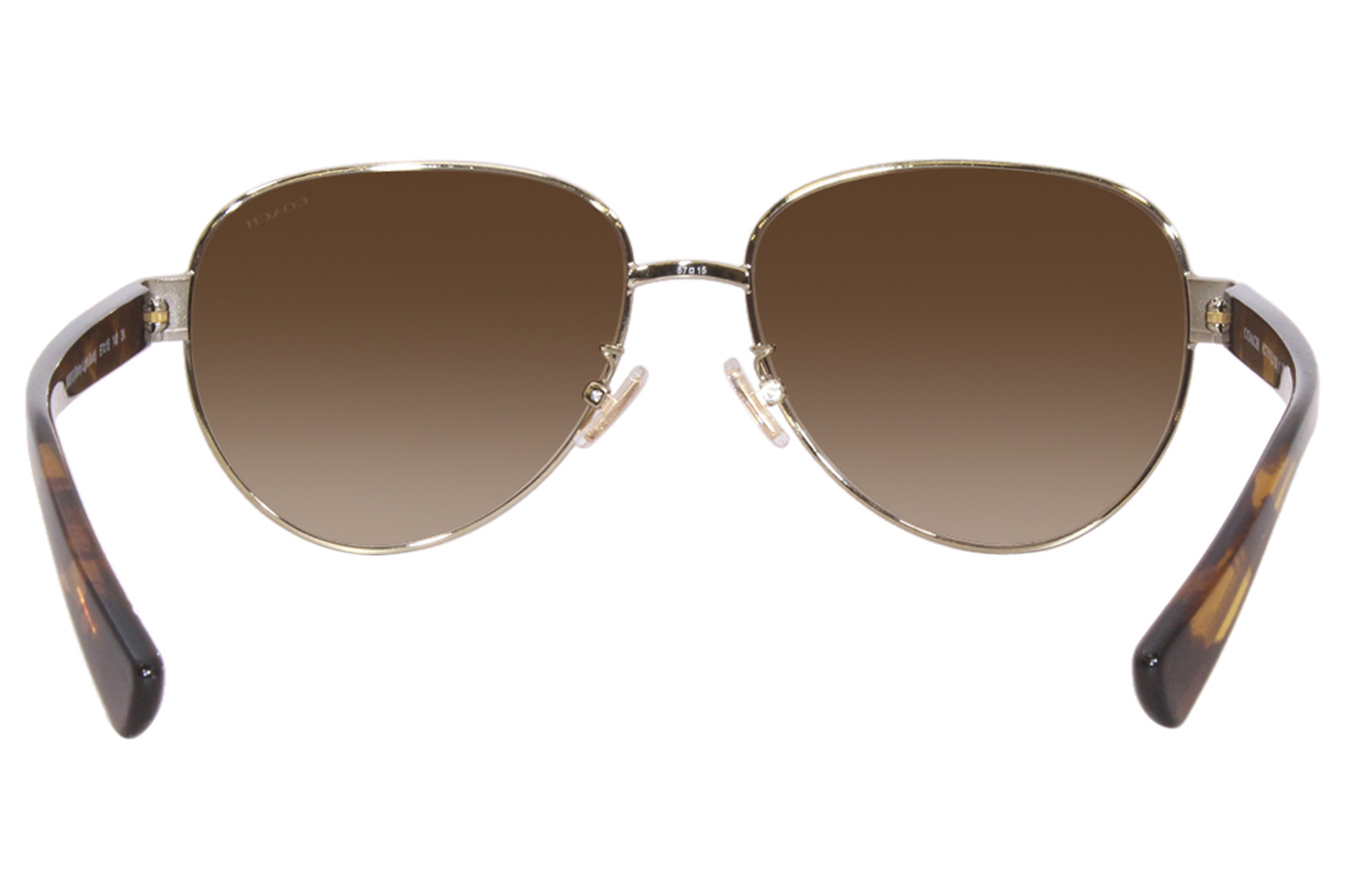 Coach Sunglasses Women's HC7111 900513 Light Gold/Brown