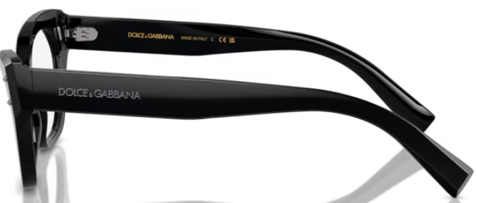 DOLCE & GABBANA キャットアイクラス DG3385 501 Dolce & Gabbana DG3385 501 Eyeglasses Women's Black Full Rim