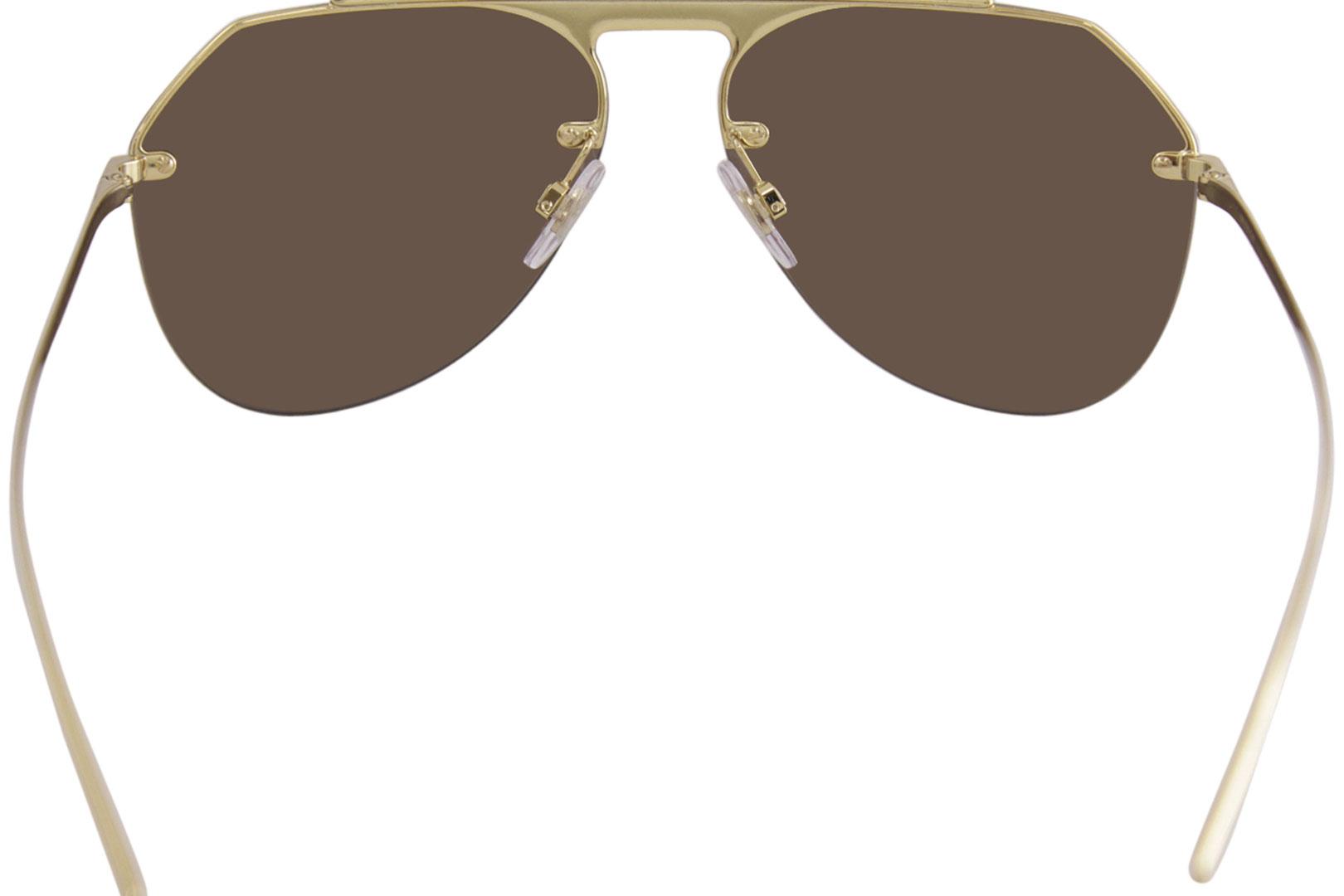 Dolce & Gabbana Men's D&G DG2213 DG/2213 02/73 Gold Pilot Sunglasses 34mm 