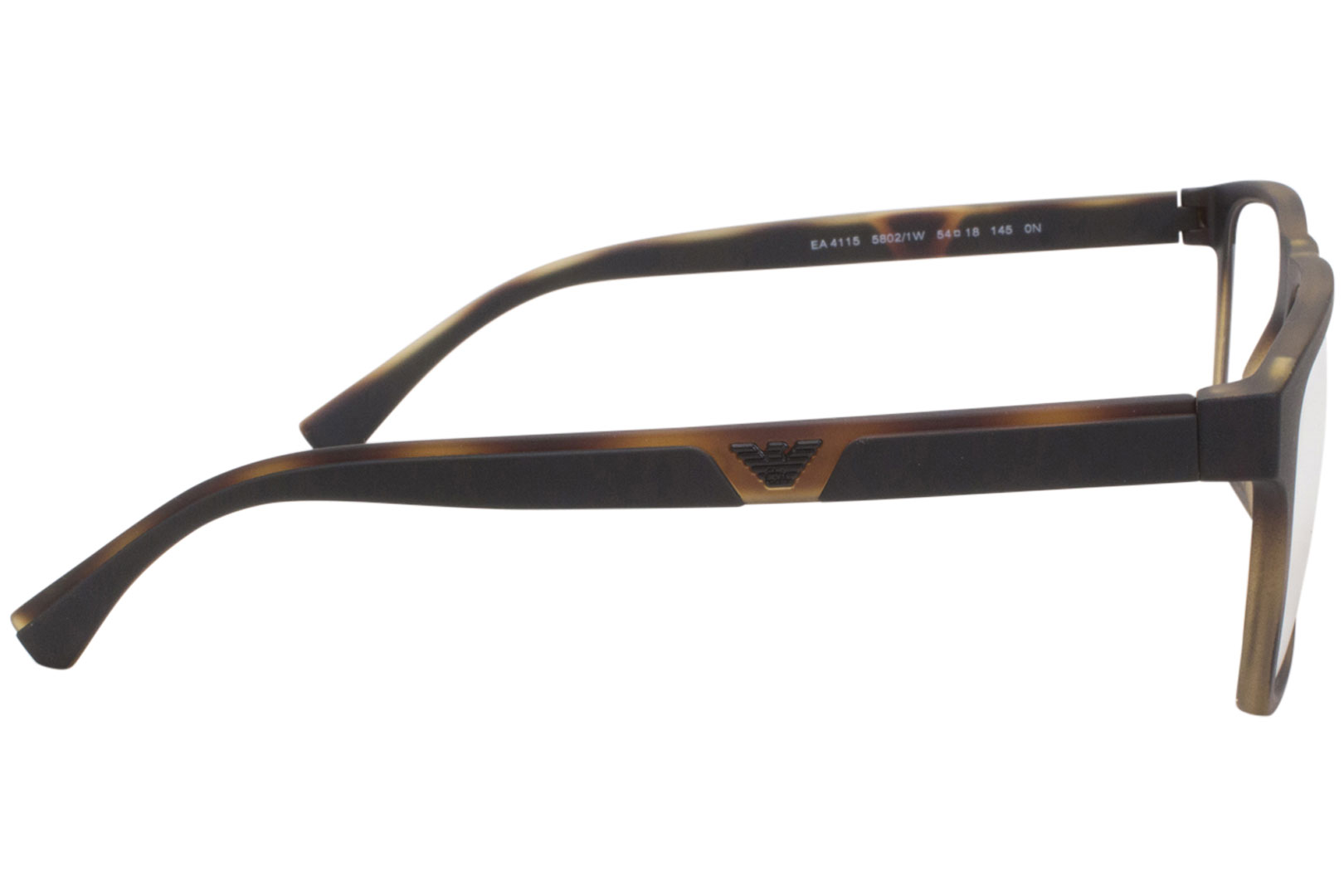Emporio Armani Sunglasses EA4115 5802/1W Matte Havana w/ two Clip-ons ...