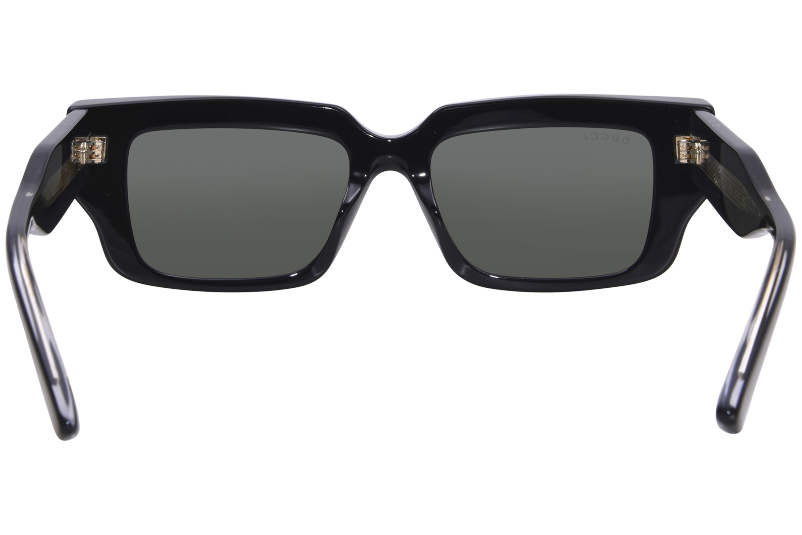 Gucci GG1529S 001 Sunglasses Black/Grey Rectangle Shape 54