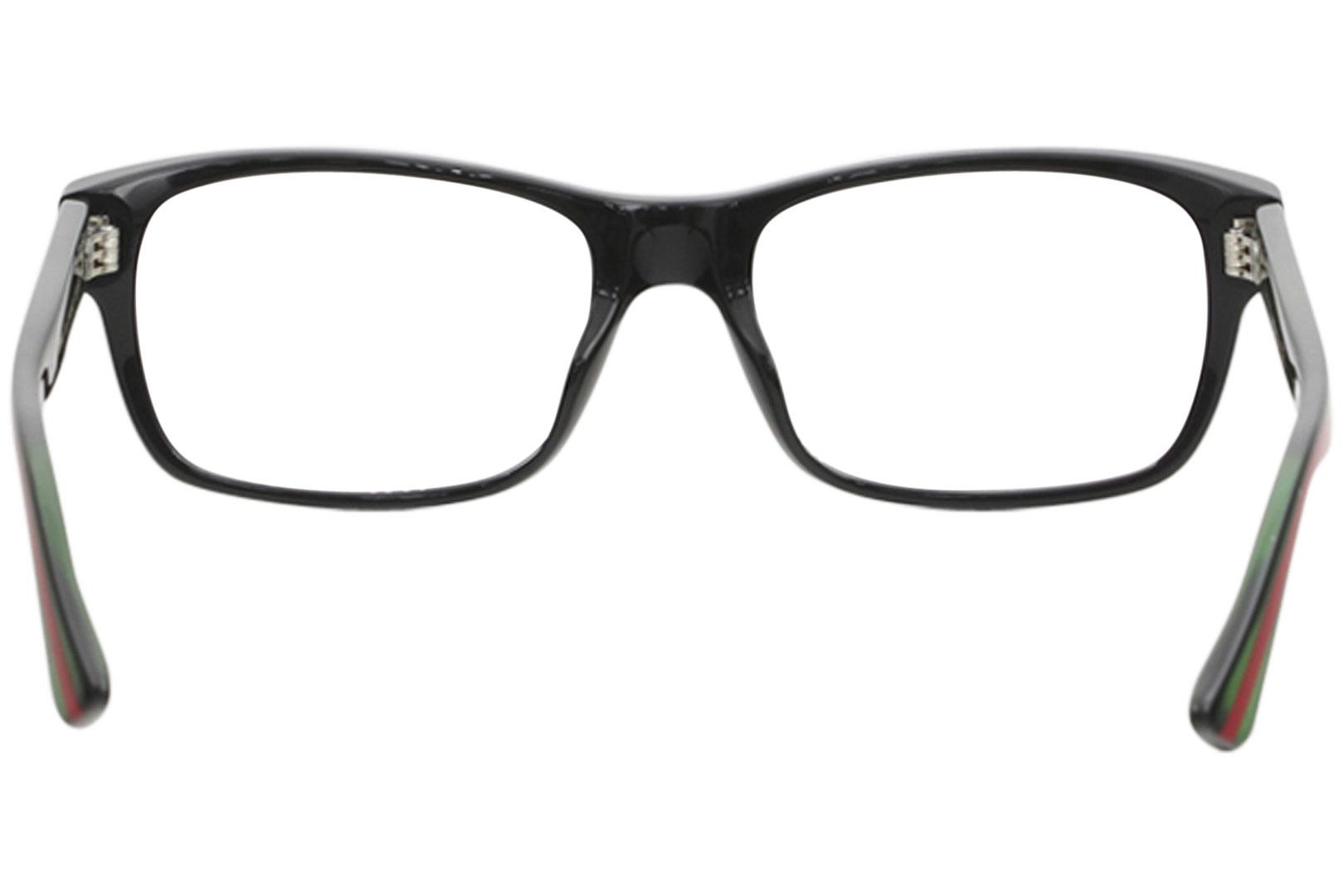 Gucci Eyeglasses Frame GG0006ON 005 Black/Transparent 55-18