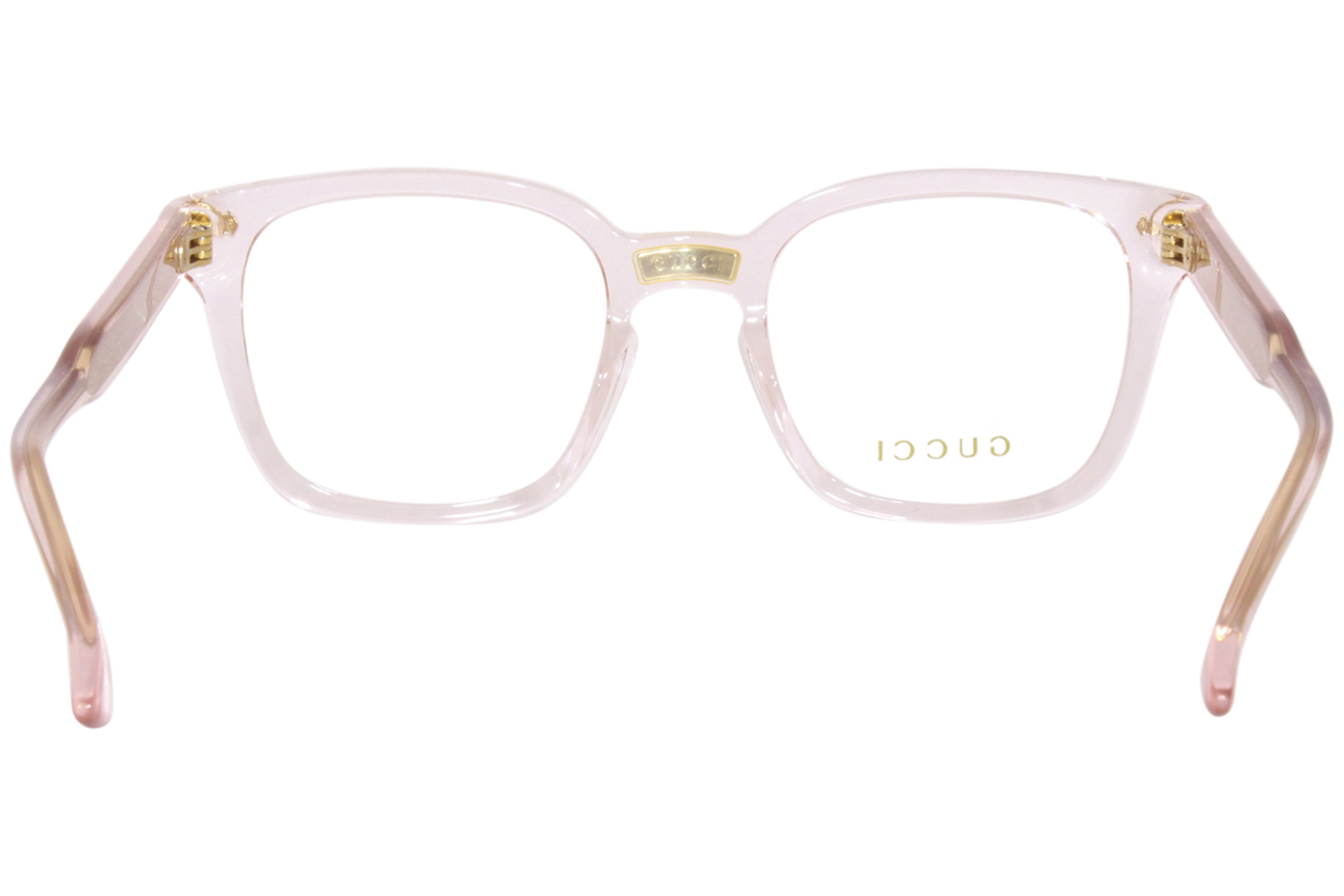 Clear pink hot sale gucci glasses