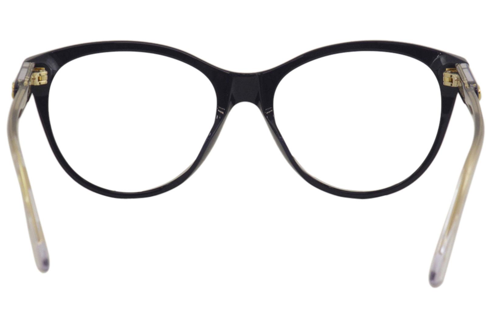 Gucci Women's Eyeglasses Gucci-Logo GG0486O 005 Blue/Crystal