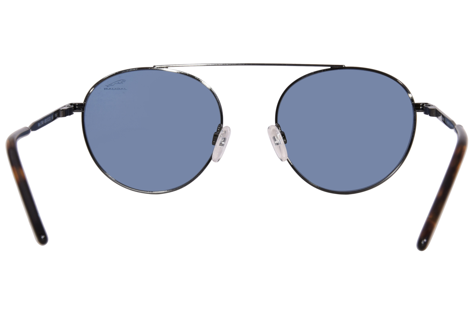 Jaguar 37461 6500 Sunglasses Men's Black/Blue Round Shape 53
