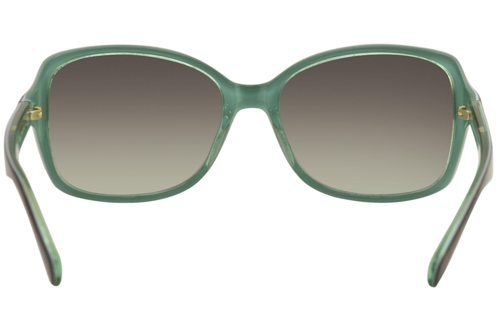 Kate Spade Women's Ayleen/S VPU5M Havana/Green Fashion Square Sunglasses  56mm 