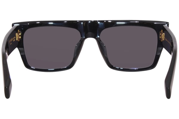 BALMAIN スクエアフレムサンクラス BPS116A560 0 Balmain B-III BPS-116A Sunglasses Black Gold/Dark Grey
