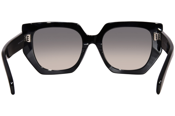 Celine CL40239F 01F Sunglasses Women's Shiny Black/Brown