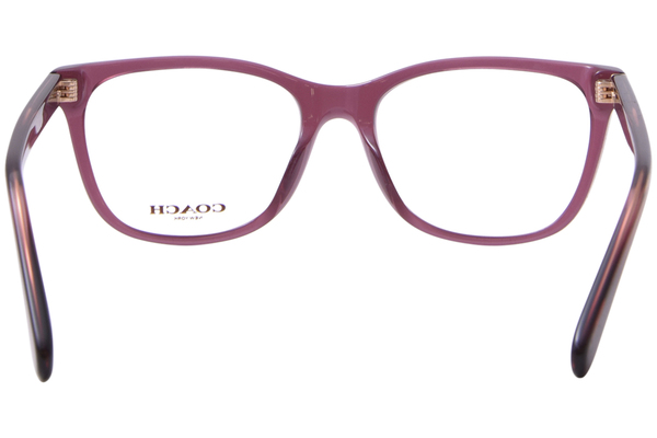 Coach HC6235U 5824 Eyeglasses Women's Transparent Oxblood