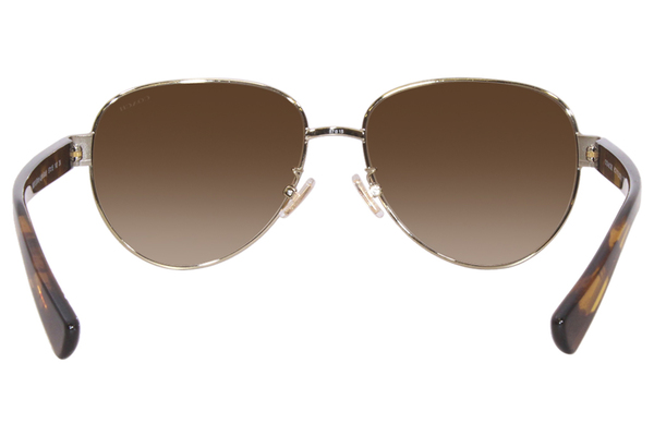 Coach Sunglasses Women's HC7111 900513 Light Gold/Brown