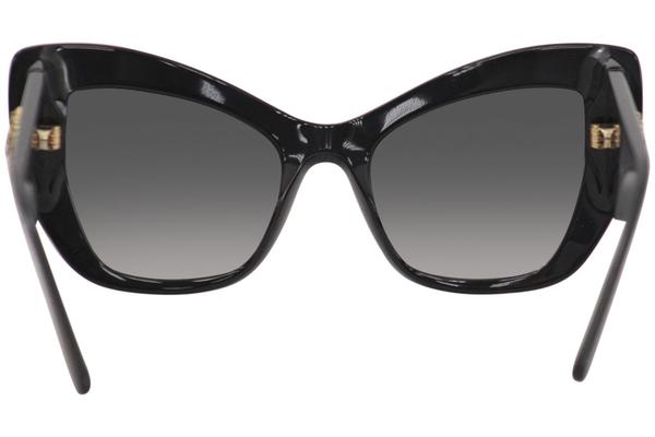 Dolce Gabbana Women s D G DG4349 DG 4349 501 8G Black Cat Eye Sunglasses 54mm EyeSpecs