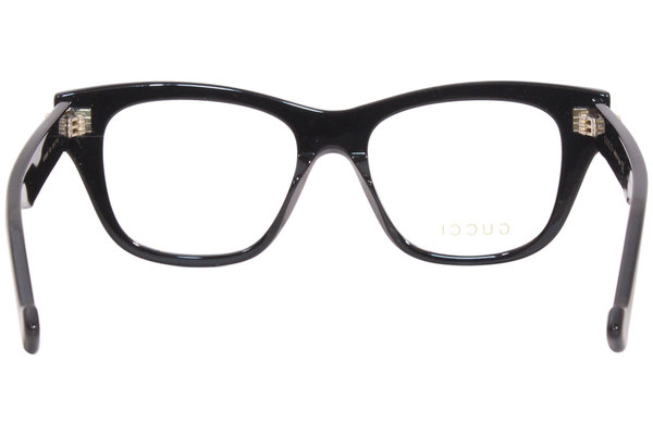 GG0999O Eyeglasses Women's Black Full Rim Cat Eye 52-17-145 | EyeSpecs.com