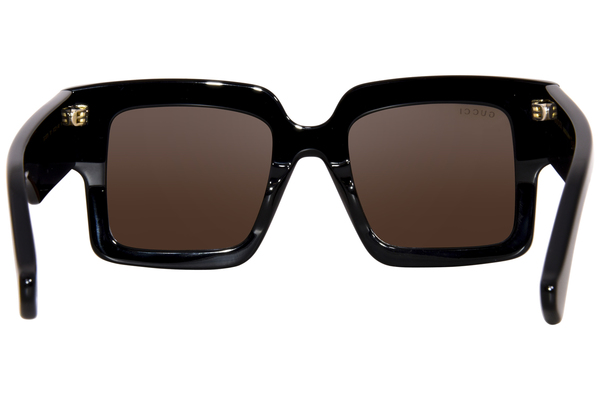 Gucci GG1307S 001 Sunglasses Women's Black/Brown Square