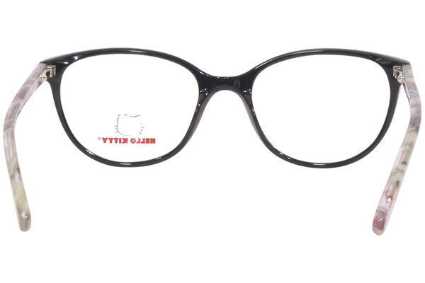 Hello Kitty HK350-1 Eyeglasses Girl's Black/Horn Full Rim