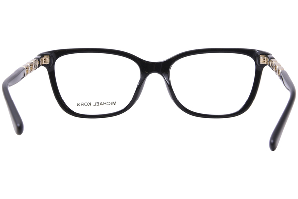 Michael Kors 長方形フレムメカネ MK4097 3005 Michael Kors Greve MK4097 3005 Eyeglasses Women's Black Full