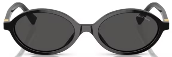 Miu Miu MU 04ZS 1AB5S0 Sunglasses Women's Black/Dark Grey 50