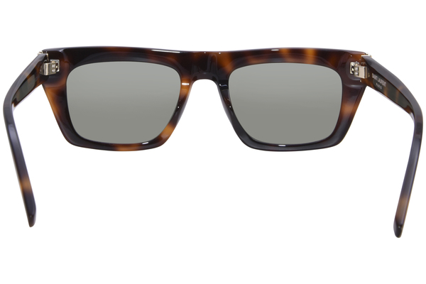 Saint Laurent SL-M131 003 Sunglasses Havana/Green Rectangle