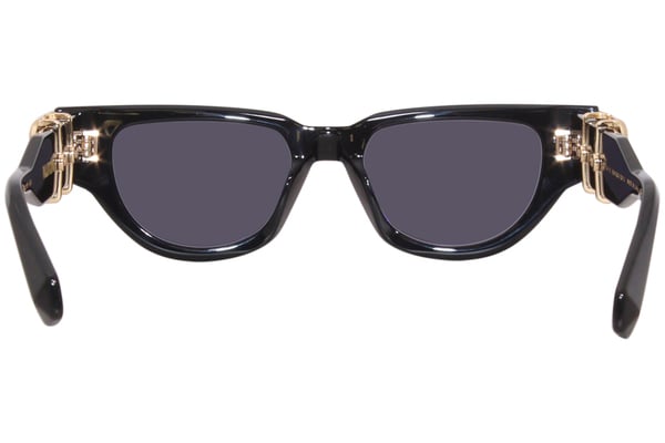 Valentino V-Due VLS-103A Sunglasses Black/Gold/Grey Cat Eye
