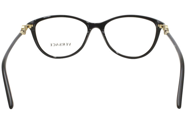 Versace VE3175 GB1 Eyeglasses Women s Black Full Rim Cat Eye Optical Frame 54mm EyeSpecs