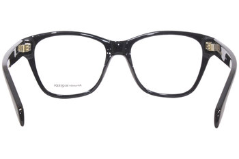 ALEXANDER MCQUEEN 長方形フレムメカネ AM0306O 001 Alexander McQueen Eyeglasses Frame Women's AM0306O 004 Black