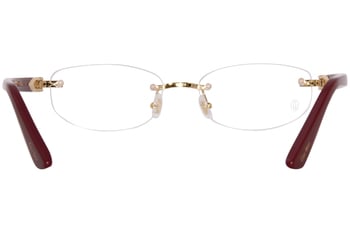 Cartier Core Range CT0318O 001 Eyeglasses Gold/Black Rimless
