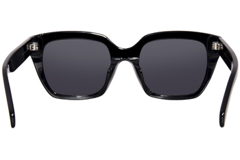 Celine CL40198F 01A Sunglasses Women's Shiny Black/Smoke