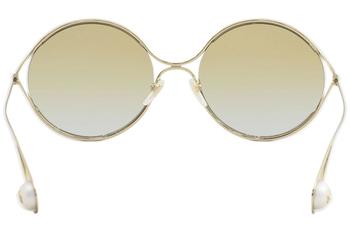 Gucci Women's GG0253S GG/0253/S 005 Gold/Multicolor Round