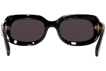 Longchamp LO716S 001 Sunglasses Women's Black/Grey Oval