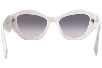 Prada PR-07YSF 142130 Sunglasses Women's White/Grey Gradient