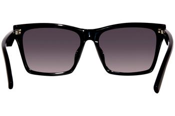 SAINT LAURENT 長方形フレムサンクラス SLM104 001 NEW SL M104 001 SAINT LAURENT BLACK SLM104 001 WOMEN