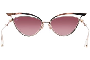 VALENTINO ハイロットフレムサンクラス VLS172A600 0 Valentino V-Glassliner VLS-118C Sunglasses Women's Gold/Rose