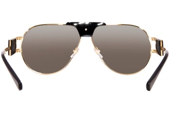 銀河222 Versace VE2252 100287 Sunglasses Gold/Black/Dark Grey Pilot