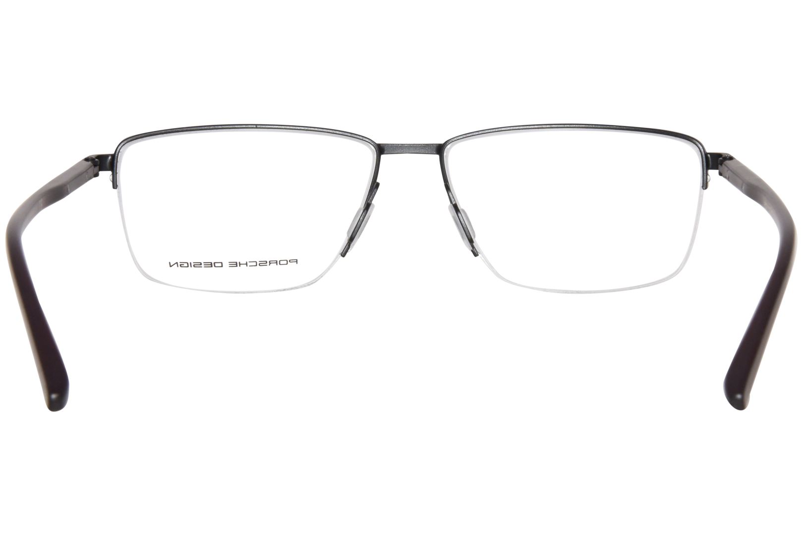 Porsche Design P8399-A Eyeglasses Men's Black Semi Rim Rectangle Shape ...