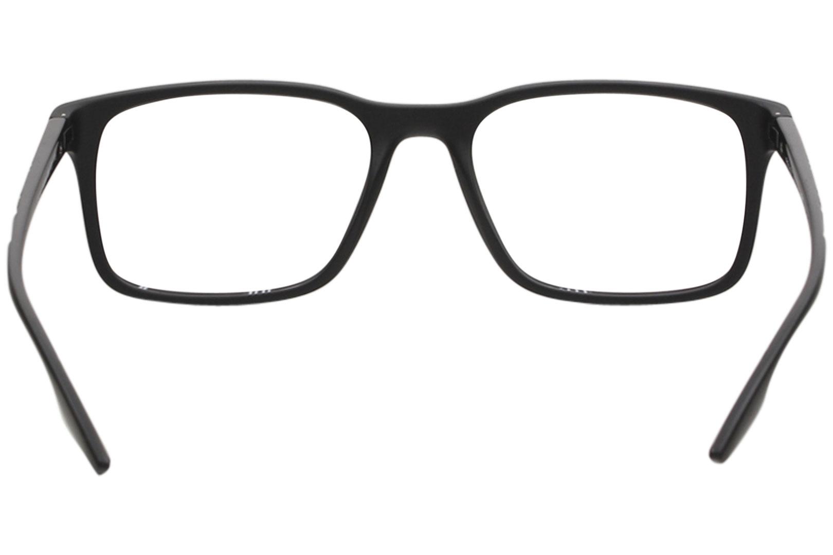 メガネ Prada Eyeglass Frames VPS01L 1AB1O1 Lightweight Prada VPS01L Square Prescription Full rim Plastic Eyeglasses