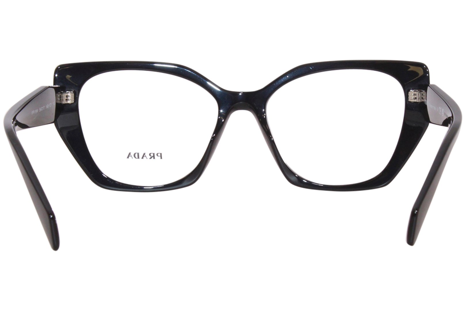 Prada PR-18WV 1AB1O1 Eyeglasses Women's Black Full Rim Oval